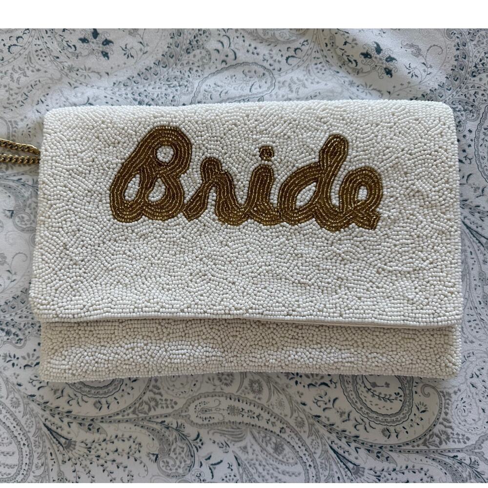 Beaded Bride Clutch